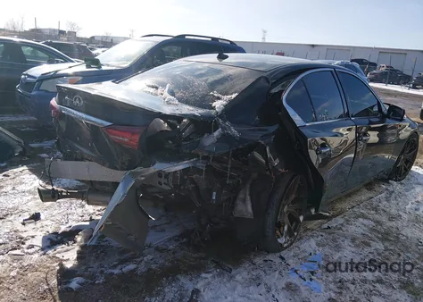 2018 Infiniti Q50 3.0T Sport z USA, uszkodzony, nr VIN JN1EV7AR0JM611043